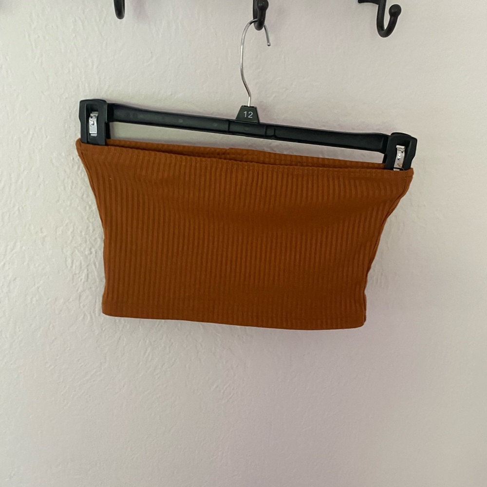 Good luck gem orange rust tube top - Picture 2 of 5